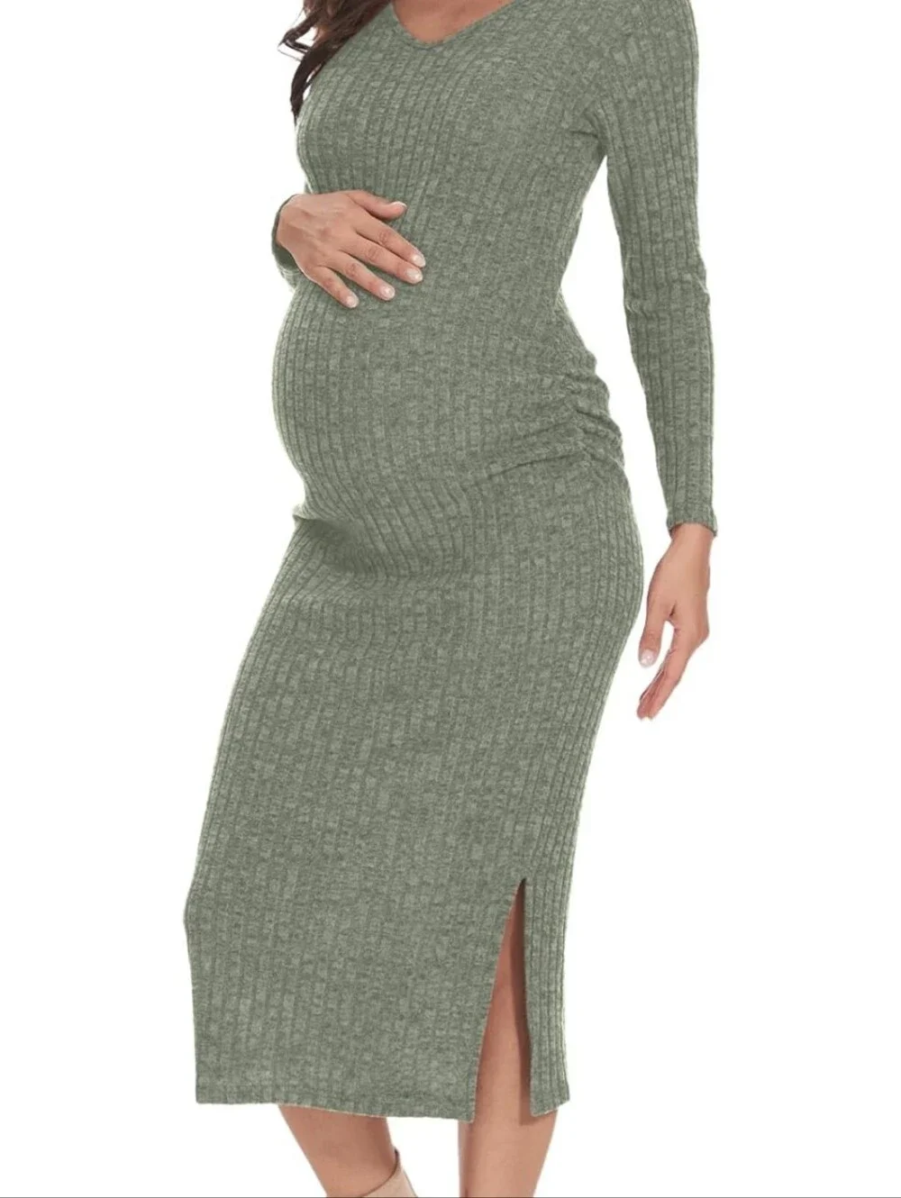 Dresses | Nwt Womens Long Sleeve Maternity Sweater Dress Greenish Gray Xl | Poshmark Dresses | Nwt Womens Long Sleeve Maternity Sweater Dress Greenish Gray Xl | Poshmark